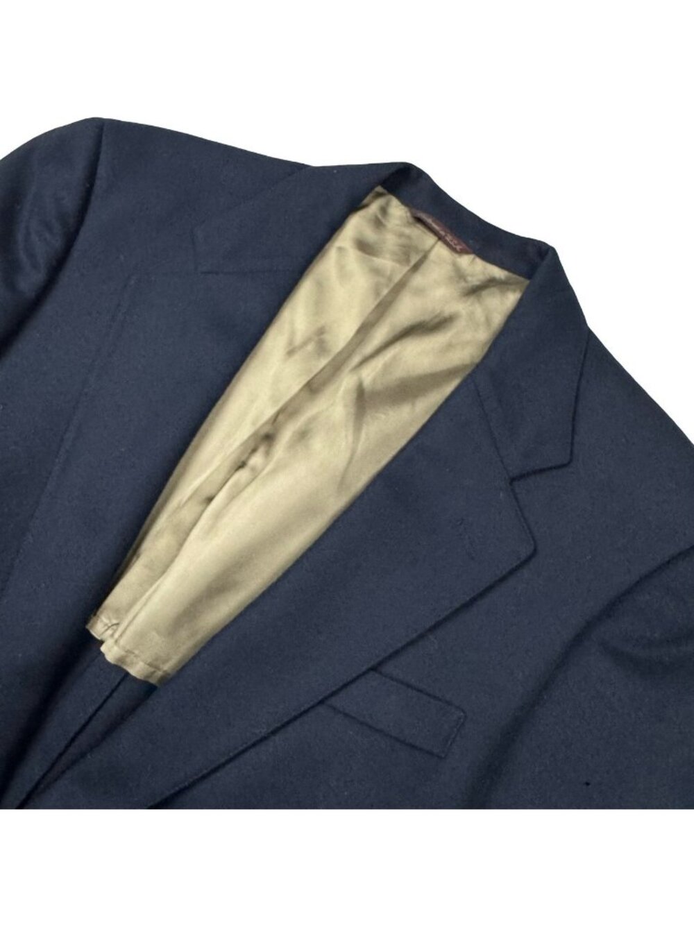 VTG Cricket Club Men’s Flannel Wool  2-Button Blazer Blue • 42R
